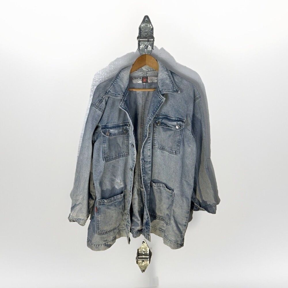 Bobson light wash denim chore Jacket G